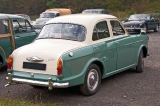  Riley One-Point-Five Series II. Underneath the One-Point-Five lies a Morris Minor floorpan as this car was supposed to be the new Morris Minor.  Series II cars got hidden bonnet and boot hinges.