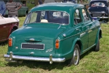  Wolseley 1500 MkI. Although sharing its floorpan with the Morris Minor, the 1500 was roomier and more comfortable than the Minor.  MkI 1500 (and Riley One-Point-Five) had external bonnet and boot hinges.