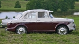  Wolseley 1500 MkII.  In May 1960 the MkII 1500 was launched.  External bonnet and boot hinges were removed and the chrome trims on the sides were redesigned.